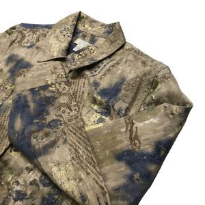 Christopher banks jacket womens size‎ Medium front button collar floral cotton